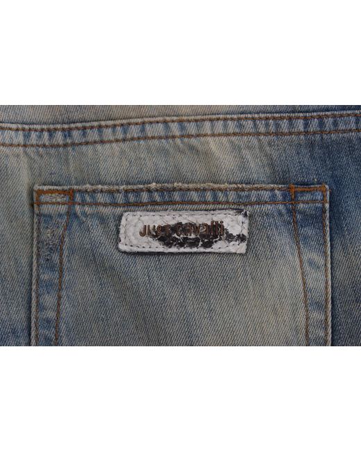 Roberto Cavalli Gray Elegant Slim Bootcut Jeans