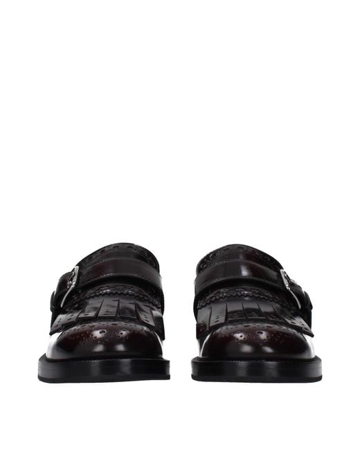 Church's Black Phillis Moccasins /Burgundy Leather