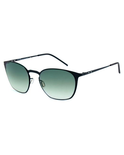 Italia Independent Green Black Metal Sunglasses