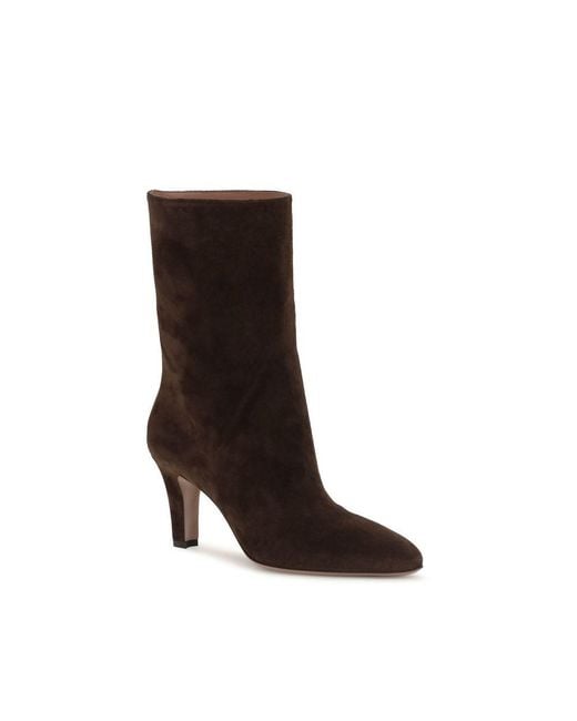 Paris Texas Black Brown Suede Leather Ankle Boots
