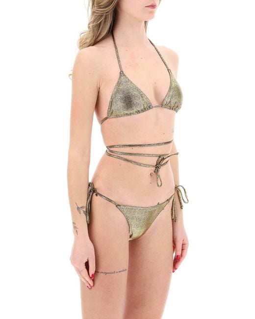 Reina Olga White "animal Print Miami Bikini Set