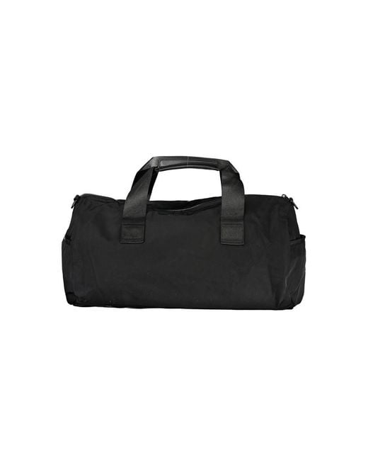 Tommy Hilfiger Black Polyester Handbag With Adjustable Strap And Top Zip Closure for men