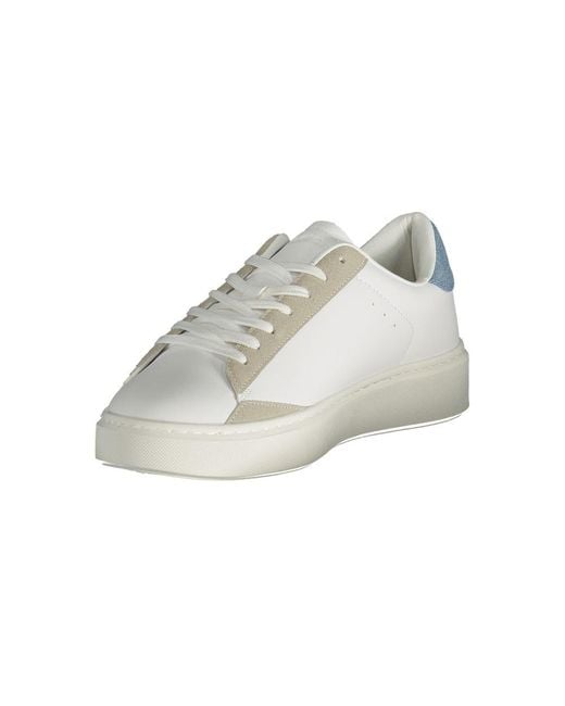 Gas White Polyester Sneaker for men