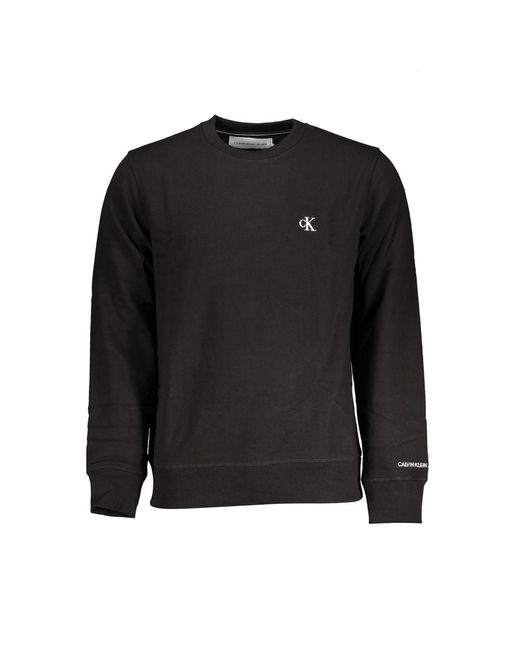 Calvin Klein Black Cotton Sweater for men