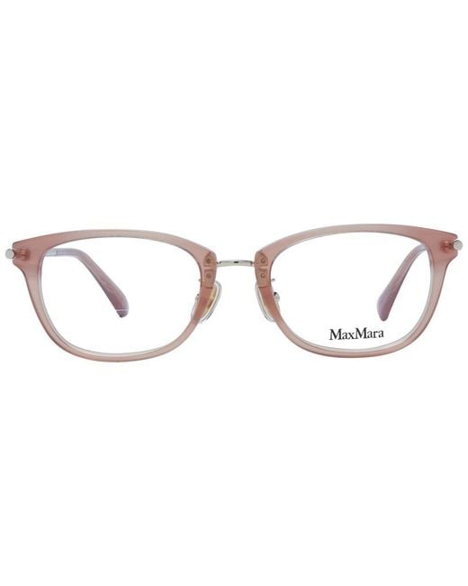 Max Mara Metallic Beige Plastic Glasses (frames)