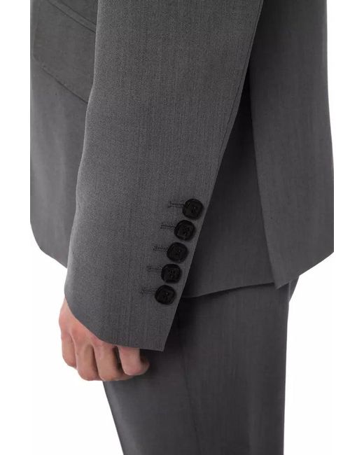 Billionaire Italian Couture Blue Wool Suit for men