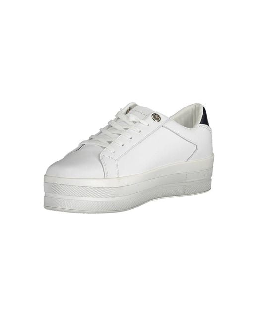 Tommy Hilfiger White Polyester Sneaker for men