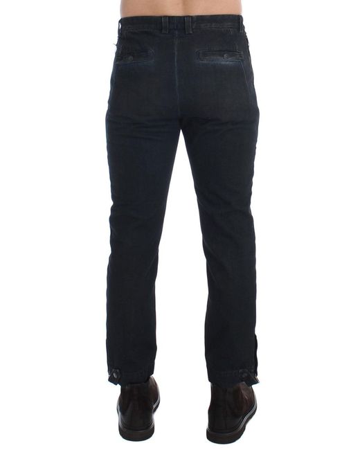 CoSTUME NATIONAL Black Cotton Slim Denim Jeans Blue Sig17918 for men