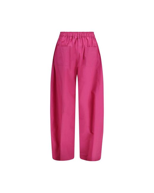 THE LATEST Pink Multicolor Lyocell Casual Pants