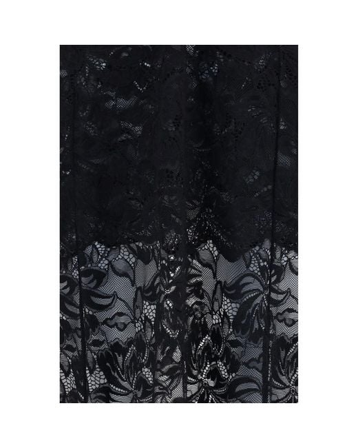 Rabanne Black Polyamide Long Dress