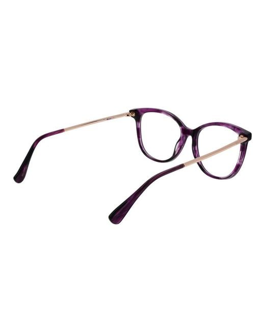 Max Mara Brown Purple Acetate Glasses (frames)