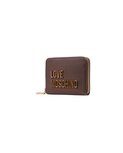 Love Moschino Brown Polyethylene Wallet