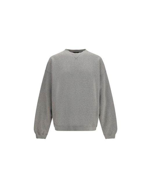 Golden Goose Deluxe Brand Gray Cotton Sweatshirt for men
