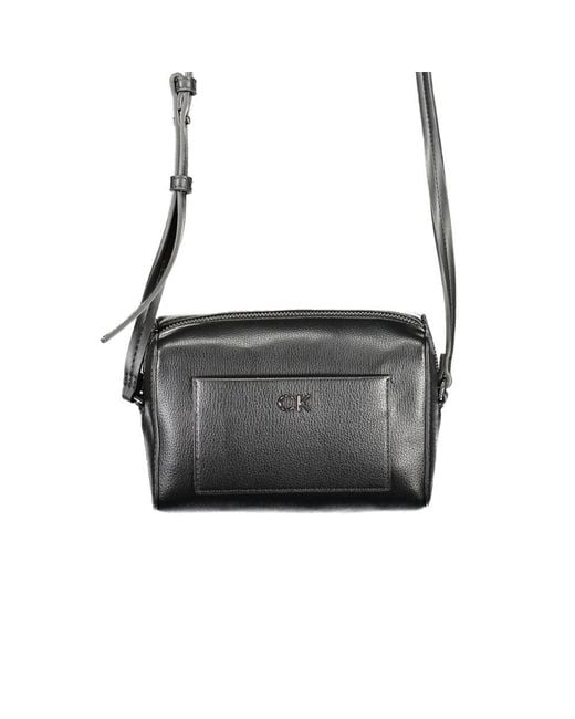 Calvin Klein Black Polyester Shoulder Bag