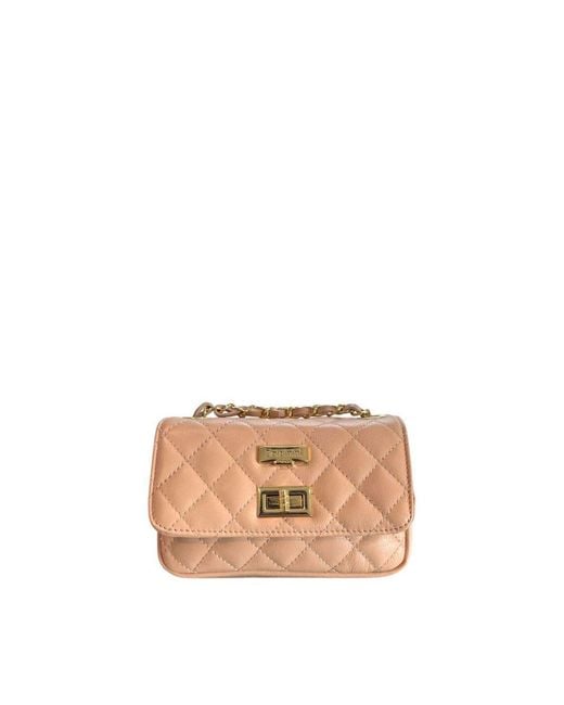 Baldinini Pink Leather Crossbody Bag