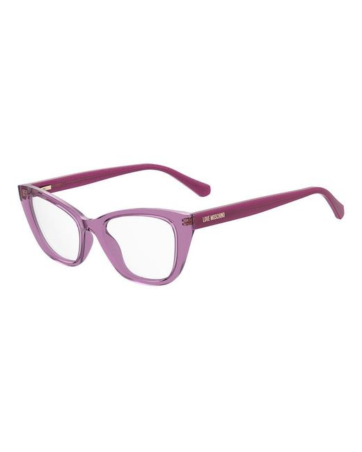 Love Moschino Women's Purple Multicolor Cellulose Propionate Glasses (frames)