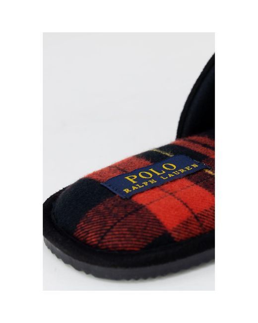 Ralph Lauren Black Polyester Slippers for men
