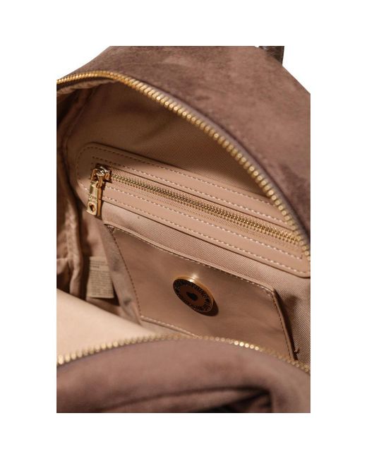 Love Moschino Brown Polyester Backpack