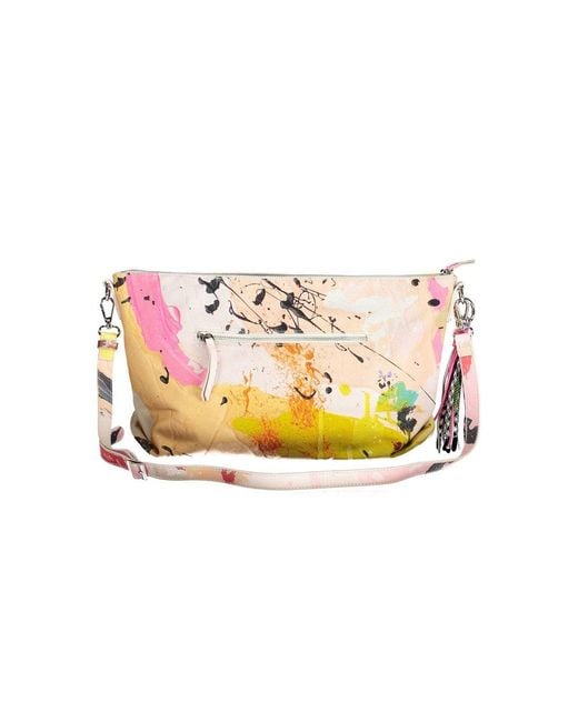 Desigual Yellow Polyester Handbag