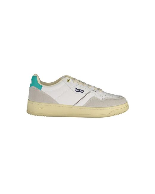 Gas White Artificial Leather Sneaker