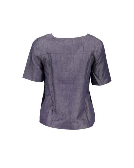 Gant Blue Cotton T-Shirt