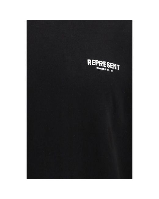 Represent Black Cotton Sweatshirt for men