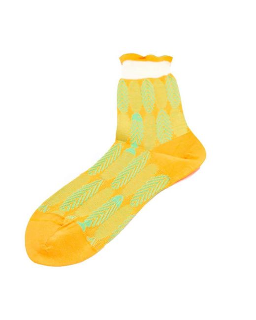 Antipast Yellow Knitted Socks Tropical