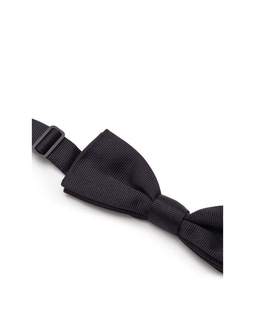 Dolce & Gabbana Blue Black Silk Bowtie for men