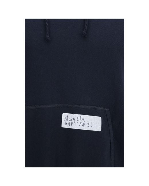 Maison Margiela Blue Cotton Sweatshirt for men