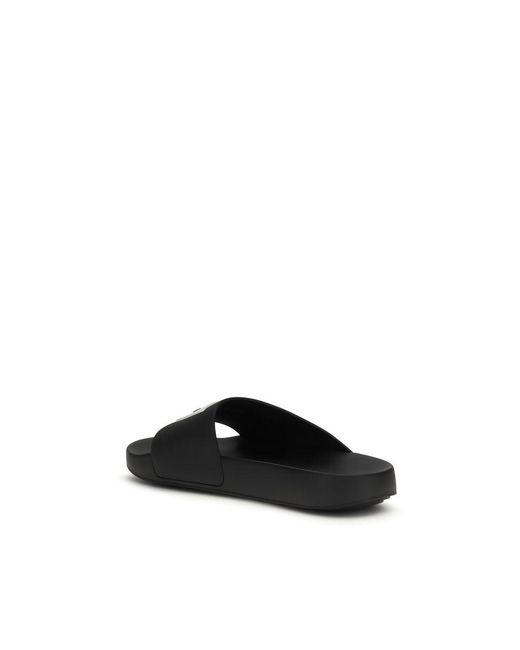 Givenchy Black Rubber Sandals
