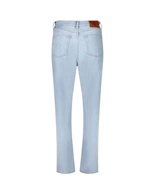 Calvin Klein Blue Azzurro Cotton Jeans