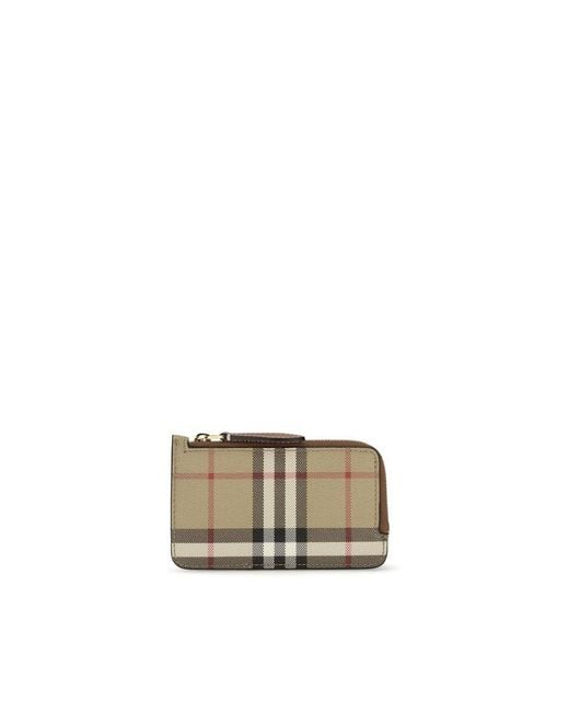 Burberry Natural Beige Polyethylene Wallet