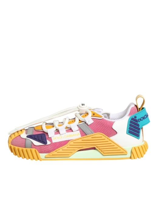 Dolce & Gabbana Multicolor Nylon Ns1 Low Top Sneakers Shoes