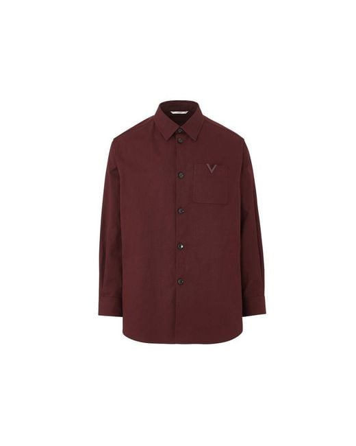Valentino Garavani Red Multicolor Cotton Jacket for men