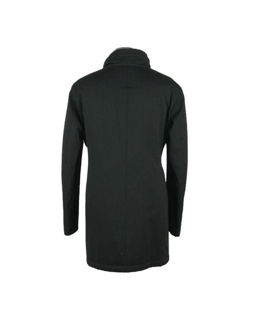 Made In Italy Black Wool Men Jacket for men