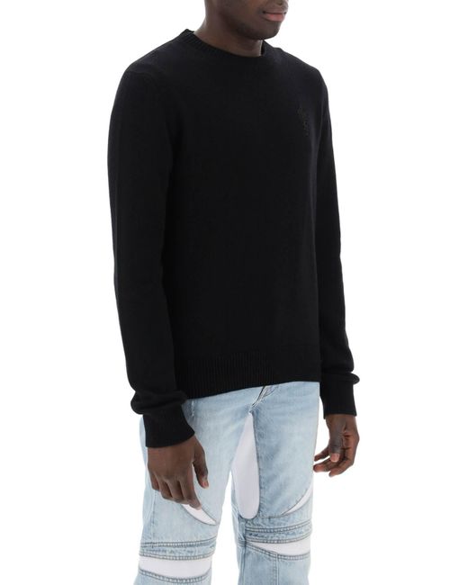 Amiri Black Stack Cashmere Sweater for men