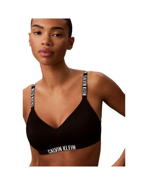 Calvin Klein Black Polyester Bra