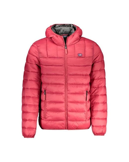 Norway 1963 Red Rosso Poliammide Jacket for men
