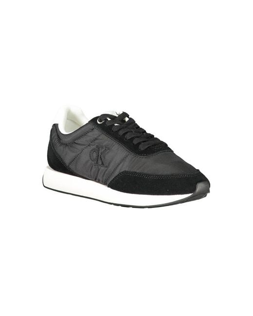 Calvin Klein Black Leather Sneaker