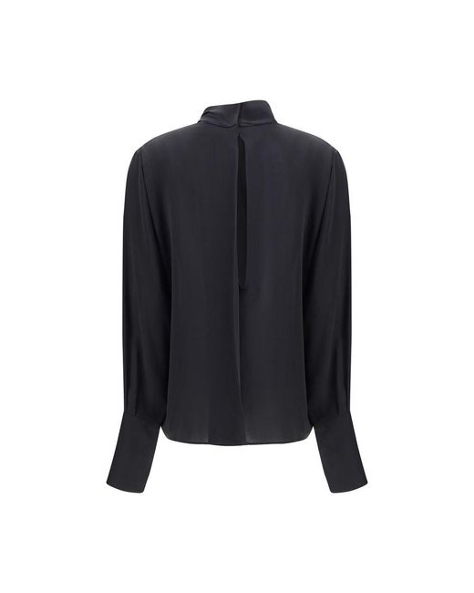 Tom Ford Blue Silk Georgette Blouse