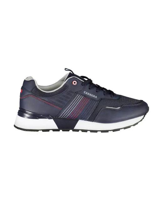 Carrera Sleek Contrasting Blue Sneakers With Logo Detail for men