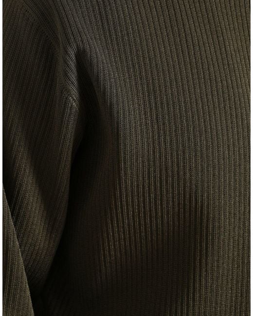 Dolce & Gabbana Gray Viscose Crew Neck Pullover Sweater for men