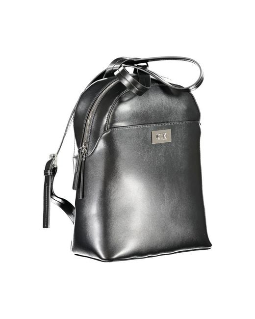 Calvin Klein Black Polyester Backpack