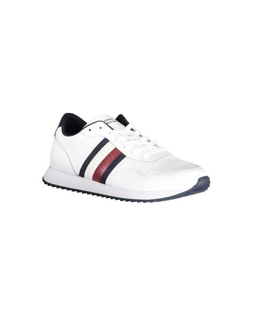 Tommy Hilfiger White Polyester Sneaker for men