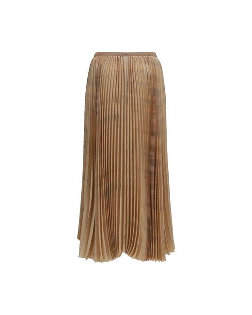 Fabiana Filippi Brown Polyester Midi Skirt