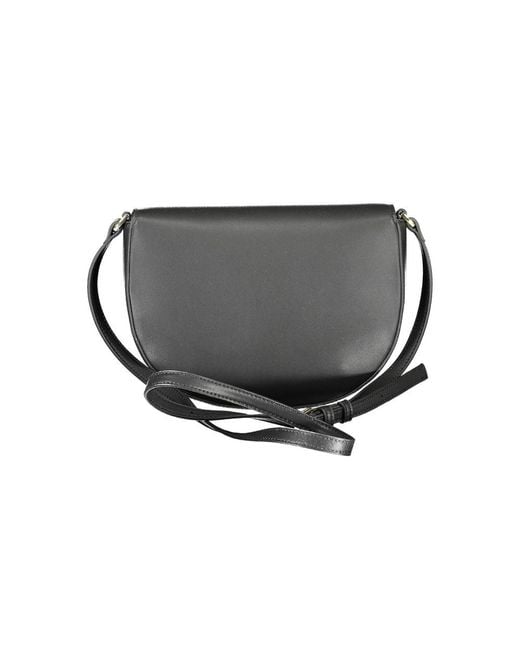 Calvin Klein Gray Black Polyester Handbag for men