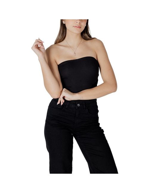 Calvin Klein Black Cotton Rigenerato Tops & T