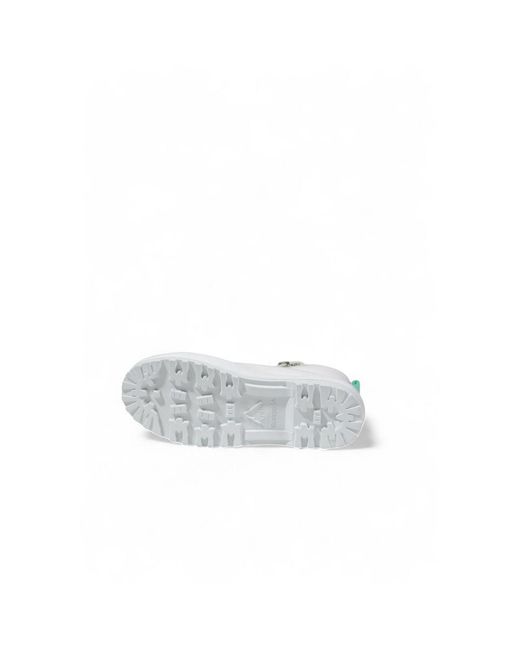 Superga White Fabric Chunky Sneakers