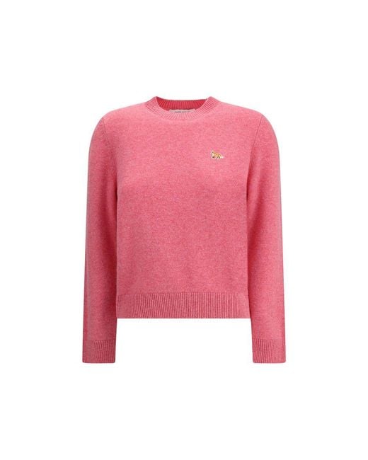 Maison Kitsuné Pink Baby Fox Jumper