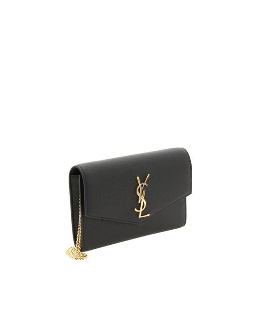 Saint Laurent Black Calf Leather Bos Taurus Shoulder Bag